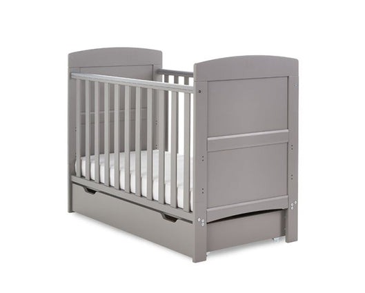 Grady Mini Cot Bed & Under Drawer - Taupe Grey