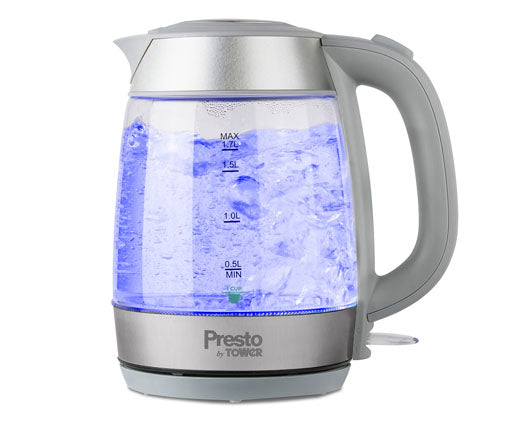 Presto 2200W 1.7 Litre Glass Kettle