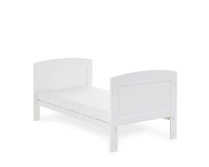 Grady Cot Bed + Foam Mattress - White