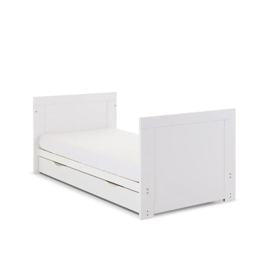 Nina Cot Bed & Under Drawer - White Wash