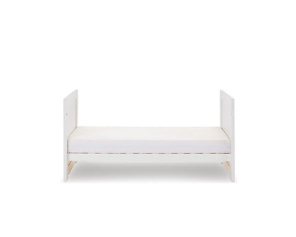 Nina Mini Cot Bed & Underdrawer - White Wash