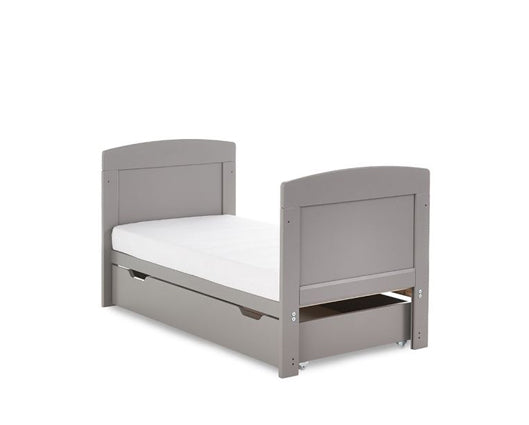 Grady Mini Cot Bed & Under Drawer - Taupe Grey