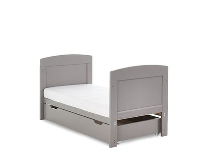 Grady Mini Cot Bed & Under Drawer - Taupe Grey