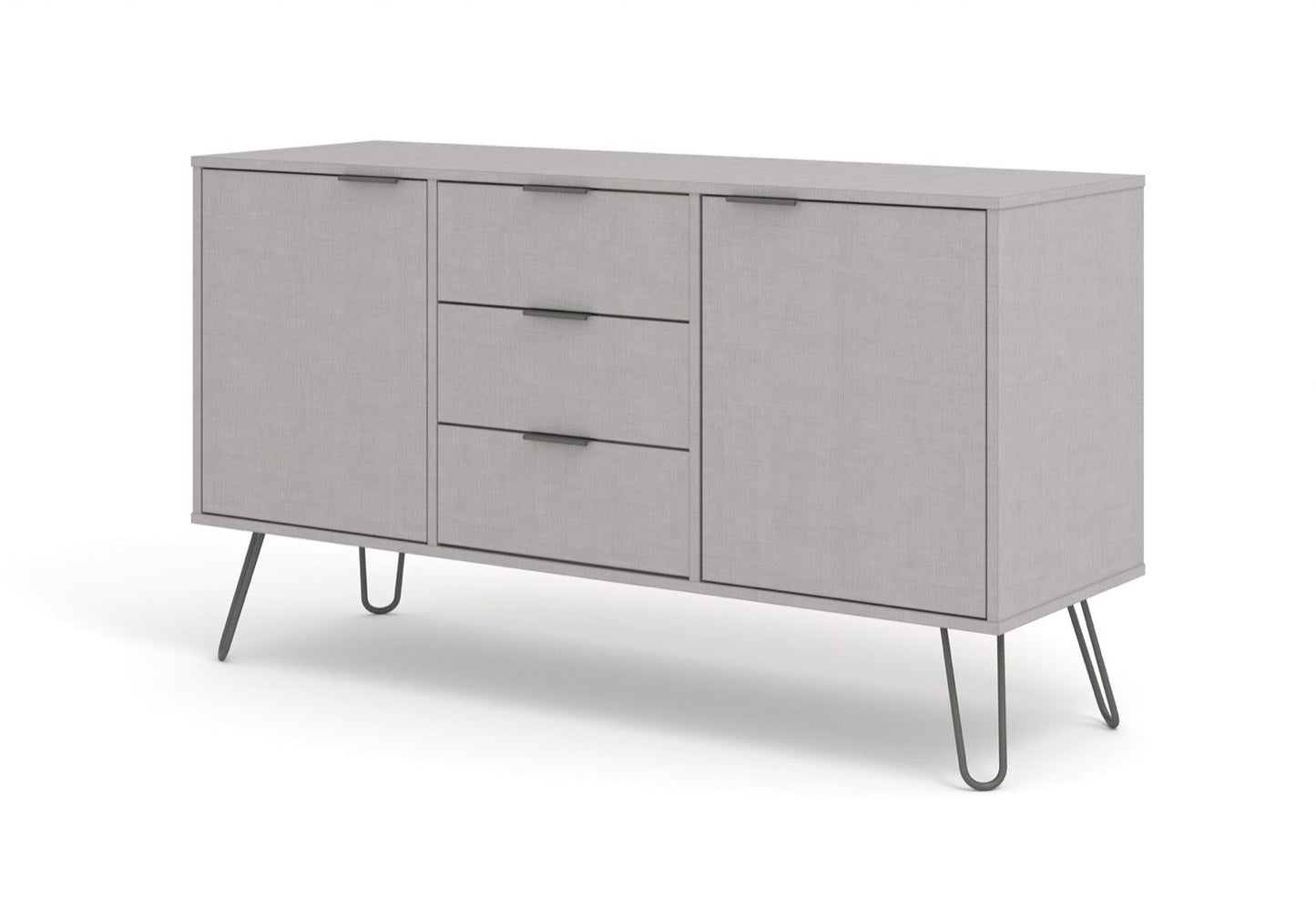 Austin Grey Medium Sideboard with 2 Doors, 3 Drawers