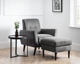 Moki Chair in Dark Grey Velvet
