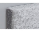 Berlin Steel Crushed Velvet Bed - King