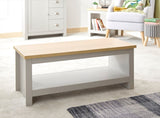 Lachlan Coffee Table With Shelf-Grey