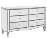 Esme 6 Drawer Wide - Mirrored