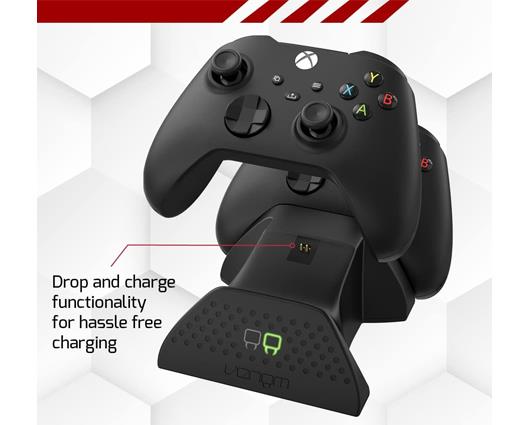 Xbox Series S 512GB with Red Wireless Controller & Twin Charging Dock with 2x Rechargeable Battery Packs