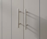 Kinsley 2 Door 1 Drawer Wardrobe-Grey