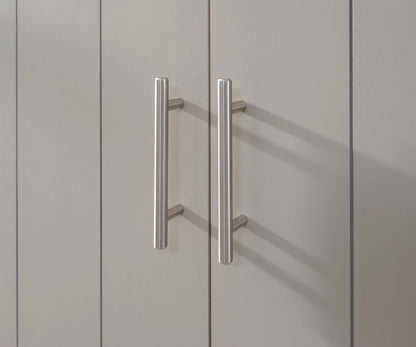 Kinsley 2 Door 1 Drawer Wardrobe-Grey