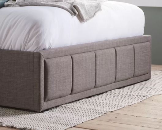 Hannover Ottoman King Bed - Grey