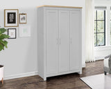 Harper 3 Door Wardrobe - Grey