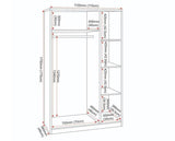 DAKOTA 3 DOOR WARDROBE - OAK EFFECT