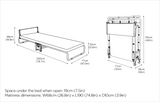 Jay-Be Revolution Folding Bed with Micro e-Pocket Sprung Mattress-Single