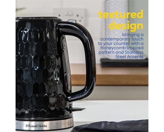 Russell Hobbs Honeycomb Kettle Black