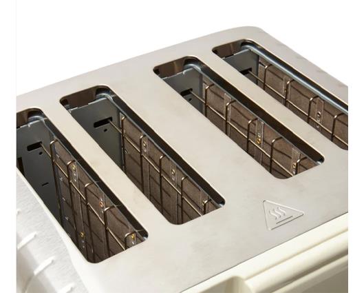 Haden Salcombe 4 Slice Toaster Cream