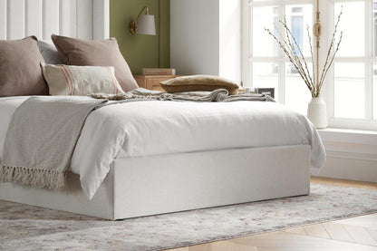 Maisey Double Ottoman Bed - Cream