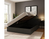 Serena Small Double Side Lift Ottoman Bed-Grey