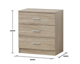 Original 3 Drawer Chest-Oak