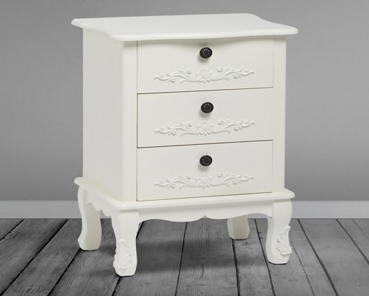 Acela 3 Drawer Chest White