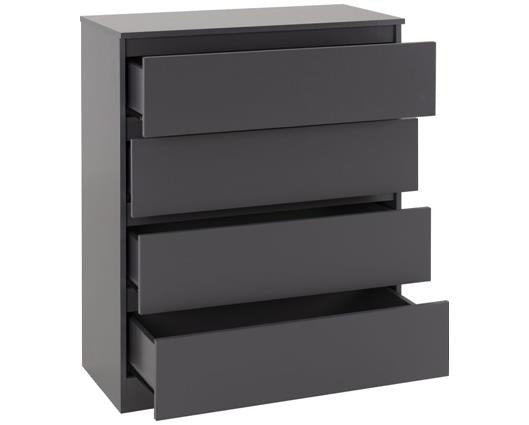 MALVERN 3 DOOR WARDROBE BEDROOM SET - GREY