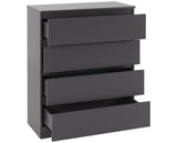 MALVERN 3 DOOR WARDROBE BEDROOM SET - GREY