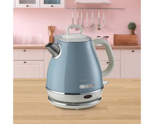Ariete 1 Litre Retro Style Cordless Jug Kettle -  Blue