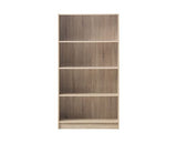 Traditional Tall Bookcase-Oak