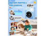 Kids Instant Print Camera - Blue