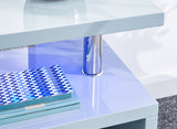 Arctic High Gloss LED Side Table-Grey