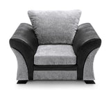 Francisco Armchair - Black & Charcoal