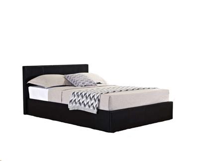 Berlin Single Ottoman Bed - Black