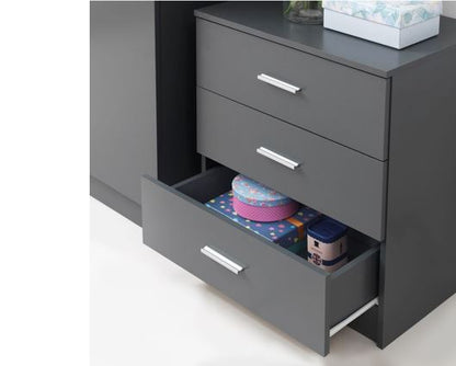 Original 3 Drawer Chest-Dark Grey