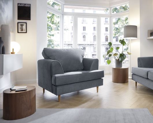 Hollie Armchair - Dark Grey
