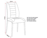 CHILTON DINING CHAIR (X4 PER BOX) - GREY FABRIC