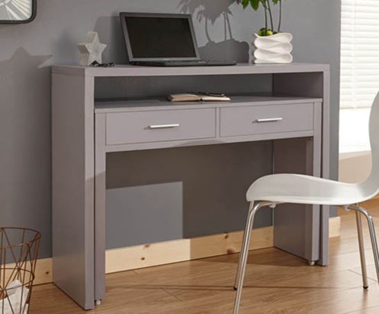 Relix Extending Console Table- Grey