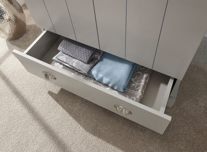 Kinsley 2 Door 1 Drawer Wardrobe-Grey