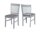 Oakland Extending Dining Set - Grey/Natural Oak/Grey Fabric