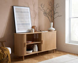 Axel 2 Door Fluted Sideboard - Oak