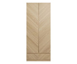 Ciaro 2 Door 1 Drawer Wardrobe- Euro Oak