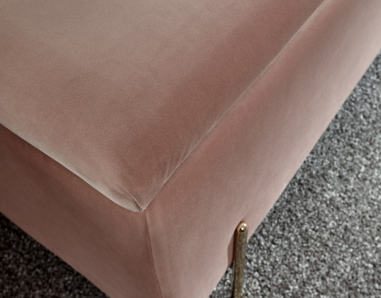 Melta Ottoman Storage Bench-Pink