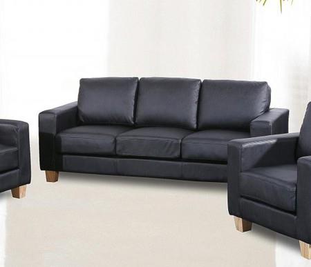 Chesterfield 3 Seater Sofa PU Black