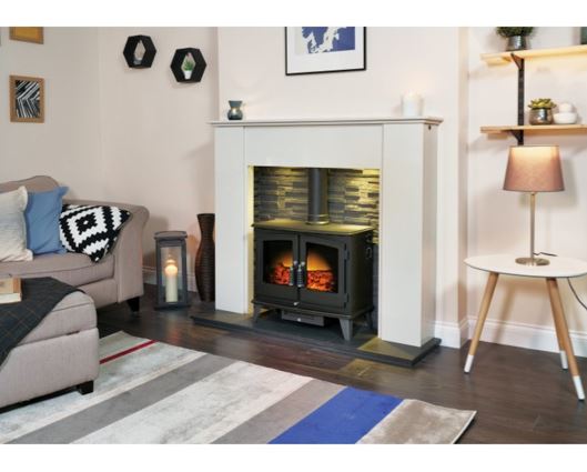 Warren Electric Stove in Black