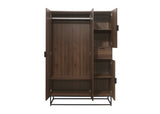 Hermione 4 Door Wardrobe - Walnut