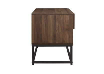 Hermione 1 Drawer Bedside Table - Walnut