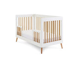 Maura Cot Bed - White with Natural