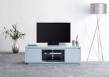 Arctic High Gloss LED Large TV Unit-Grey