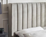 Clara Side Lift Ottoman TV Bed Light Grey - Super King