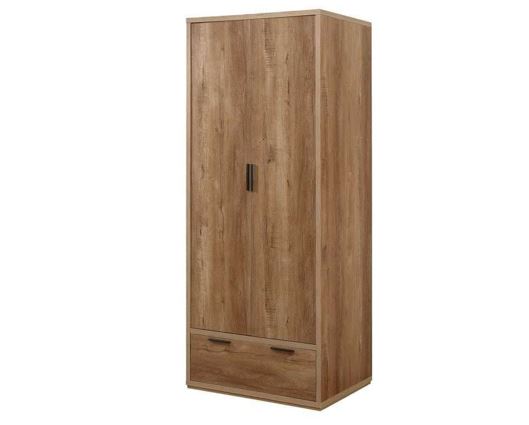 Sullivan 2 Door 1 Drawer Wardrobe - Oak